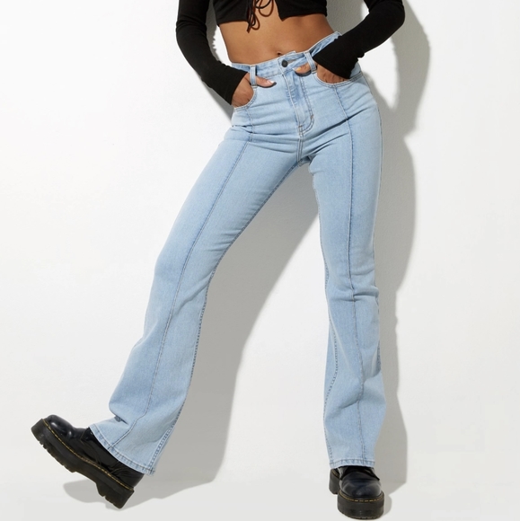 Motel Rocks Jeans Motel Rocks Front Seam Flare Jeans Poshmark